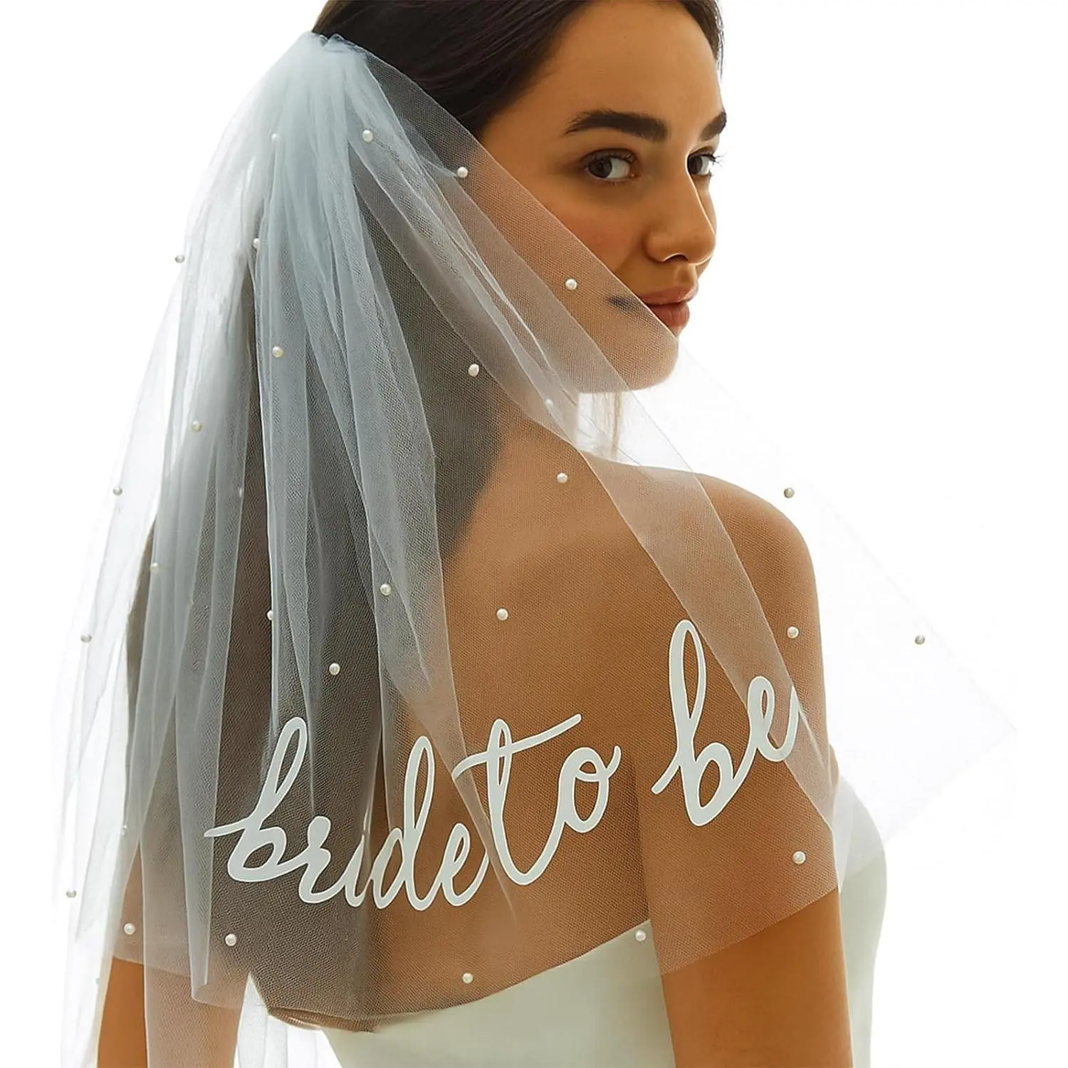 Bride to Be Sash Veil Bachelorette Party Accessories, Bridal Shower Decorations, Engagement Gifts for Bride