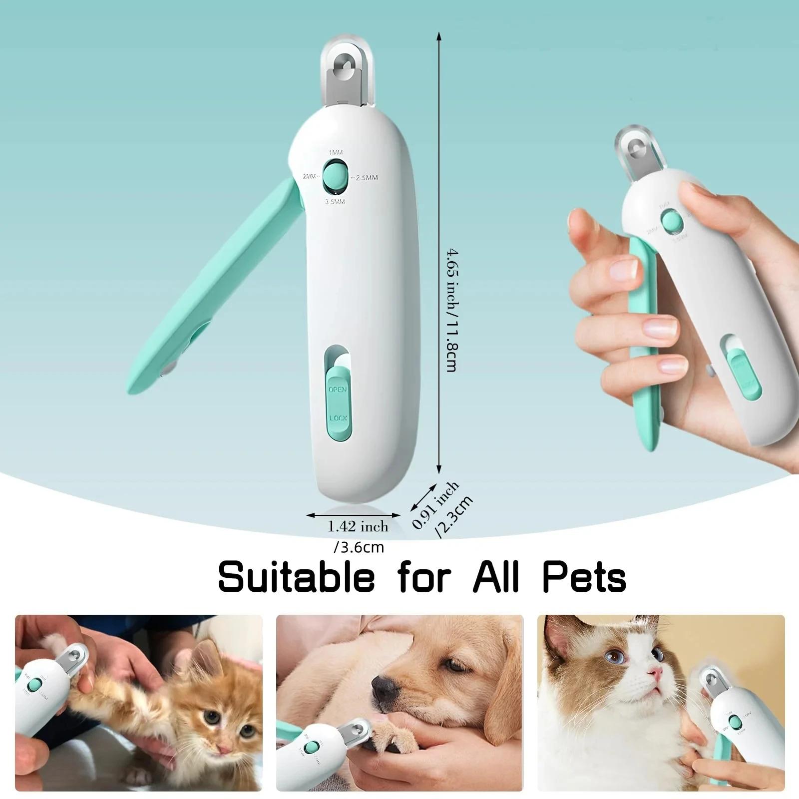 Pet Nail Clippers with Adjustable Hole Cat Dog Nail Clipper Cutter Pet Claw Trimmer Puppy Kitten Care Grooming Tool