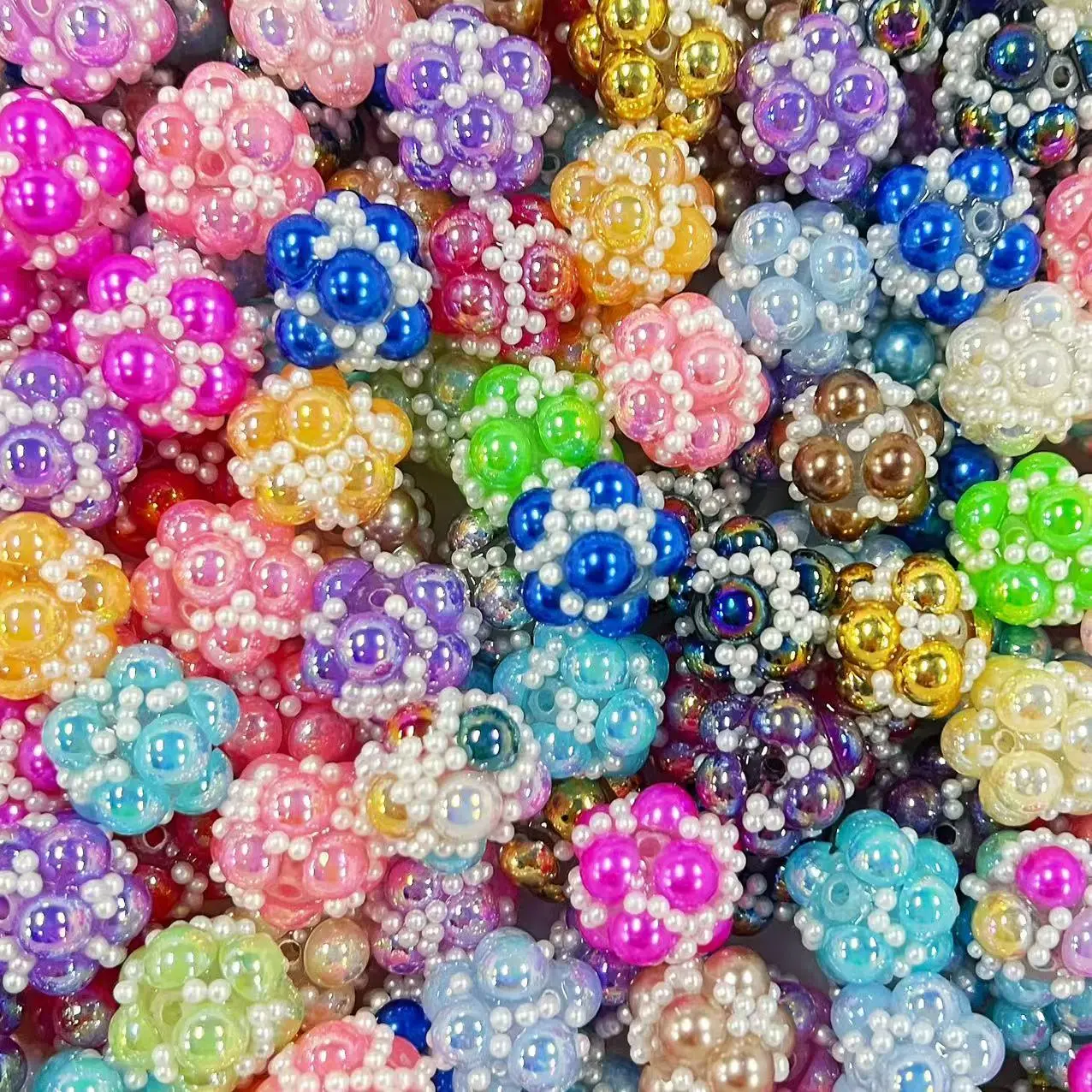 [Live1]P12 Mix Colors Pearl Berry Beads 2pcs per Bag