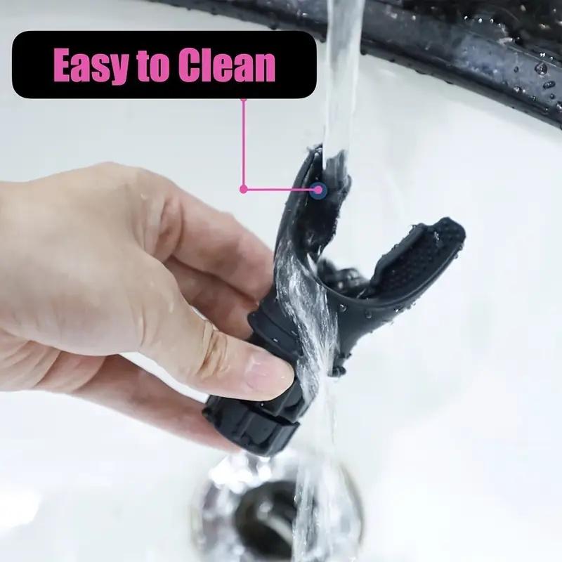 Adjustable Resistance Breathing Trainer, Portable Fitness Device with Silicone Mouthpiece, Enhances Lung Capacity & Sleep Quality, Home Training Equipment