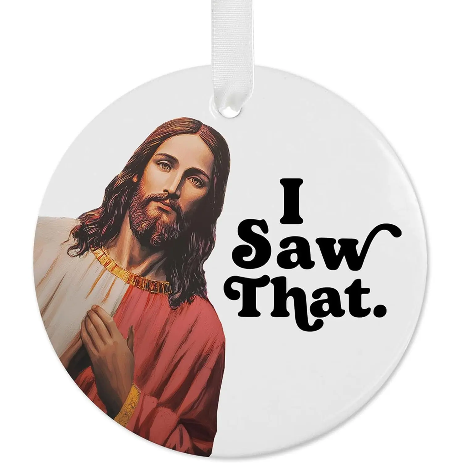 Funny Christmas Ornament I  That 2026 Exchange White Elephant Bestie Funny  Ornament Stocking Stuffer   Santa  (Green)