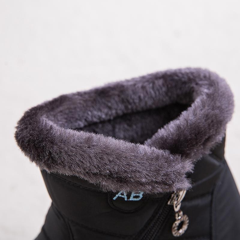 Womens Warm Fur Lined Winter Snow Boots Waterproof Ankle Boots Outdoor Booties Comfortable Shoes for Women Black SpringStatements