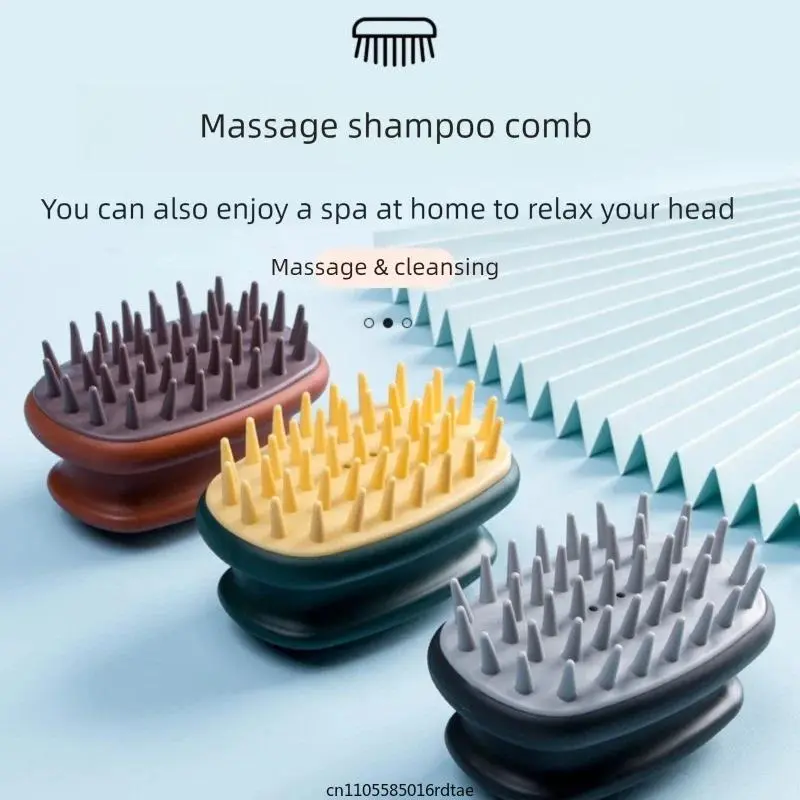 Massage comb,Scalp Massager Hair Growth, Soft Silicone Scalp Scrubber Shampoo Brush for Exfoliation,  Head Massage Stress Relax
