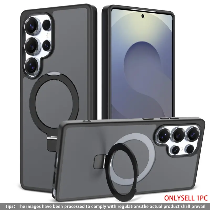 Foldable Stand Protective Phone Case, Anti-Drop Samsung Galaxy S26 Ultra S25 Ultra A57 A27 A56 A06 A37, Durable Tpu Material