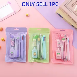 New 7-In-1 Stationery Set, Includes Highlighter, Eraser, Multi-Functional Office Desk Kit, Home Office Supplies, Work Essentials