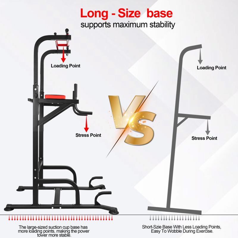 Multifunctional single and double bar pull-up rack, height adjustable, non-slip handles, indoor home pull-up machine, stable base to prevent tipping, single and double bar stretching rack, home single bar fitness equipment