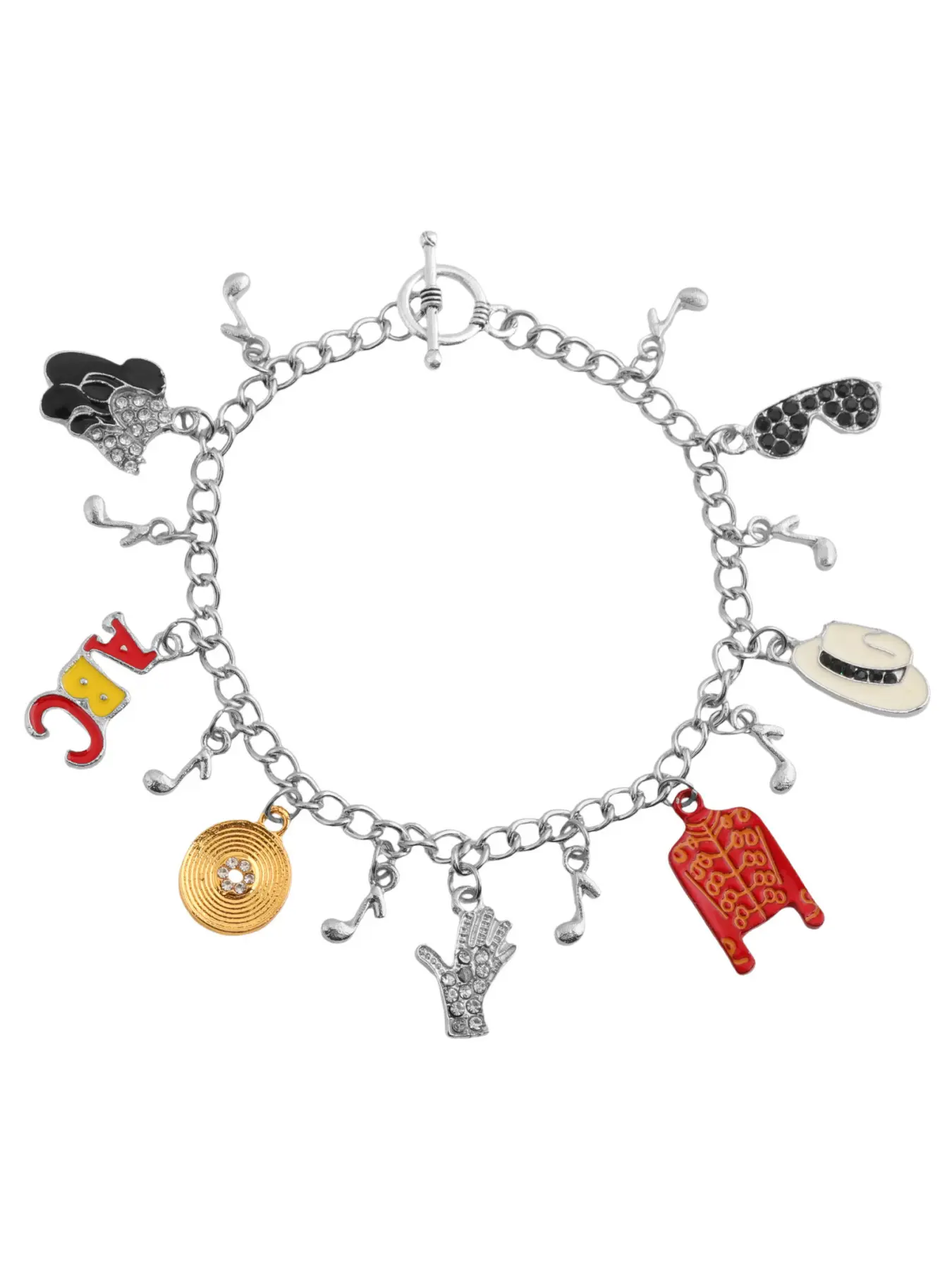 TikTok Trending Michael Jackson King of Dance Alloy Multi-Element Trendy Memorial Bracelet Jewelry