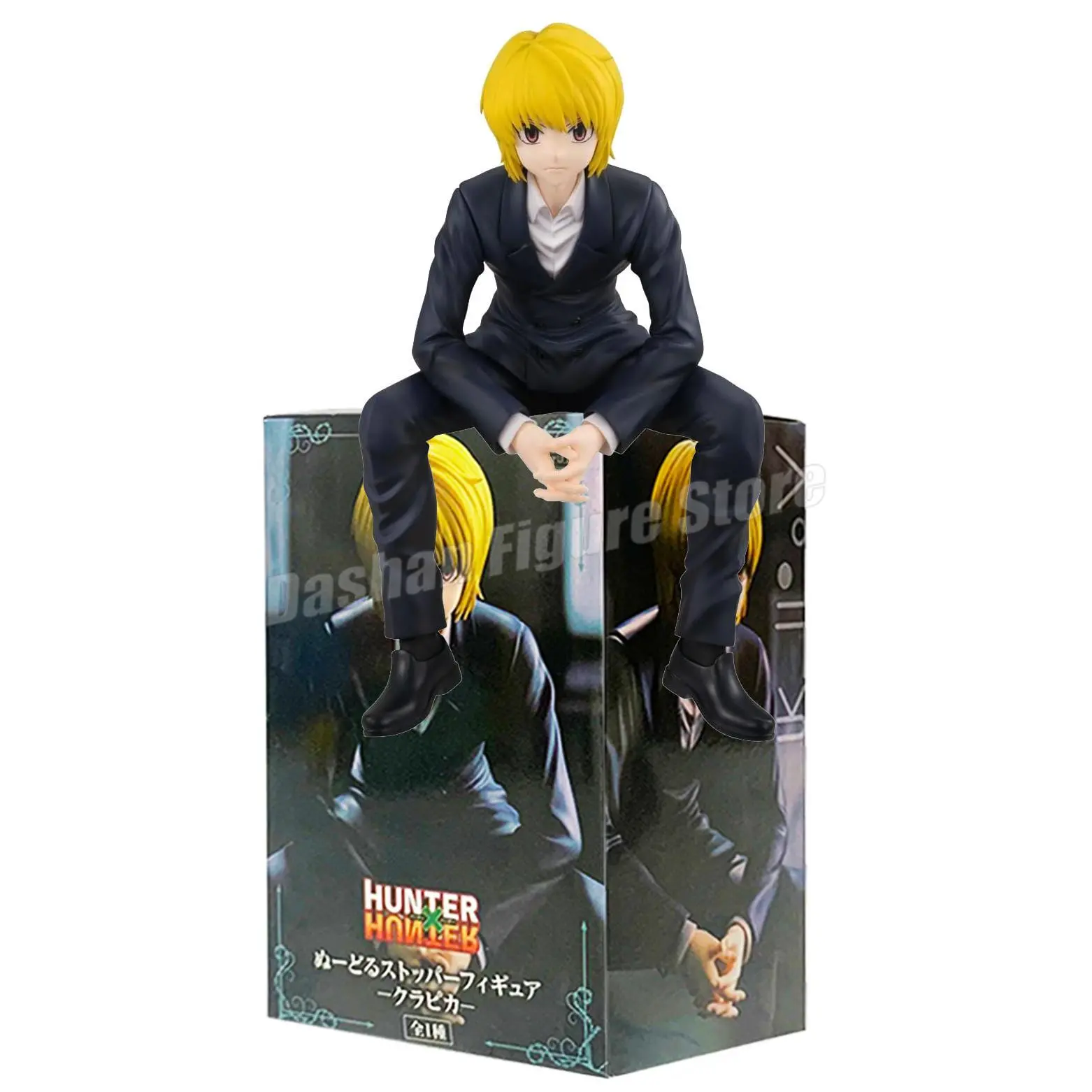 Anime Hunter×Hunter Action Figure Hisoka Kurapika Chrollo Illumi Figurine Car Ornaments PVC Collection Noodle Stopper Model Toys