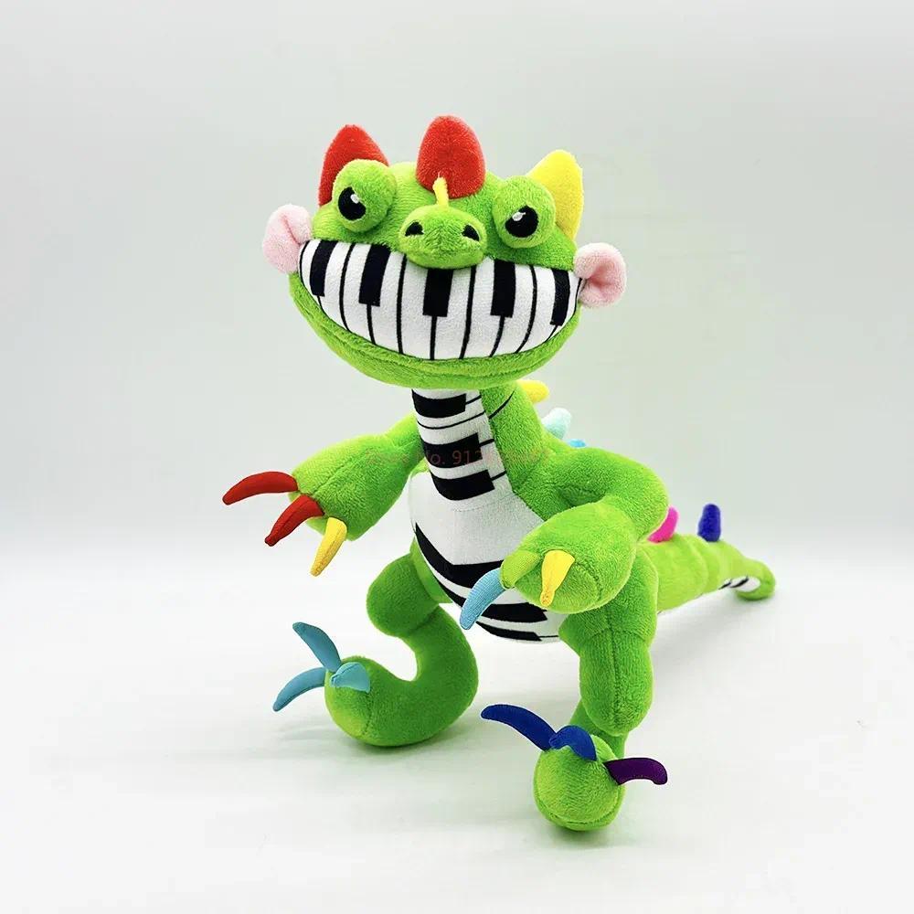 Poppy Playtime Chapter 4 Pianosaurus Plush Toy, Soft Green Piano Dragon Stuffed Doll, Cute Nightmare Critters Plushie Gift for Fans & Kids