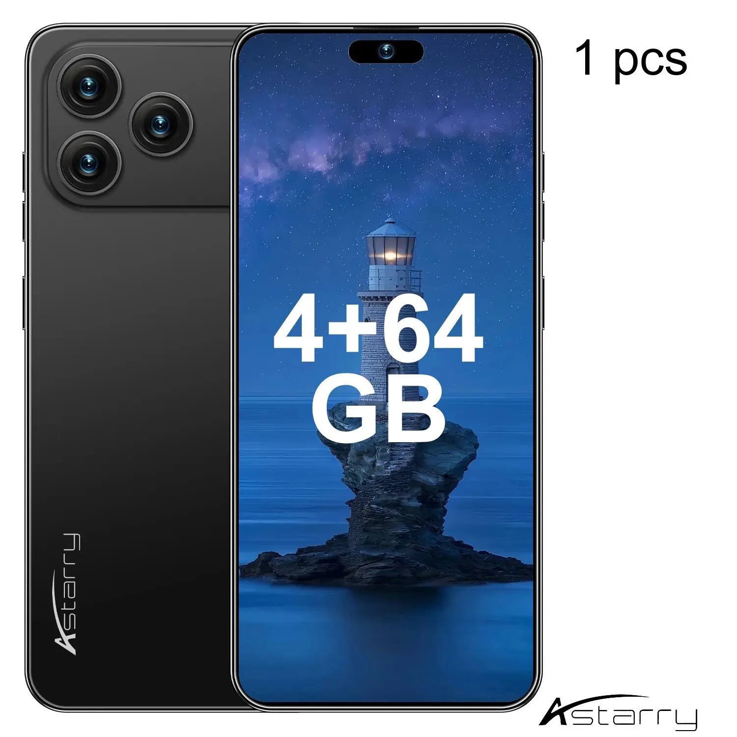 Astarry Android Large Screen Smartphone, 6.93-Inch Dual Sim, 5+13mp Camera, 256GB Expandable, 4GB RAM, 4100mah Battery, Octa-Core Cpu, 4g Network