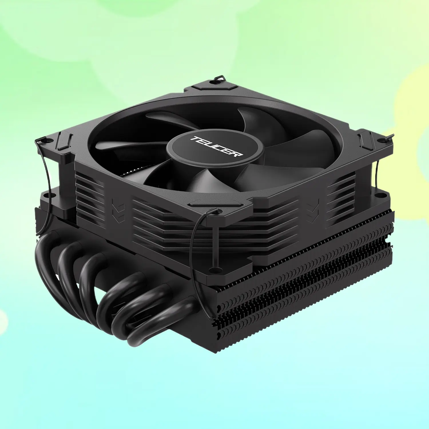 6 Heat Pipe Tower Layout CPU Air Cooler, Silent Fan, Multi-Platform Radiator Compatible with AMD/i5 CPUs for Desktop Computers
