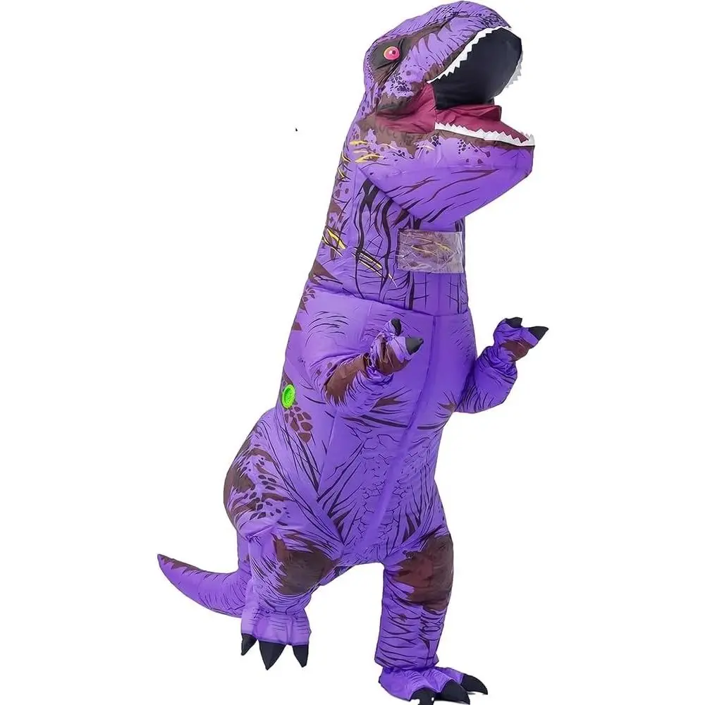 Inflatable T-Rex Costume for Adults - Full Body Blow Up Dinosaur Suit for Halloween Fancy Dress(Gift)