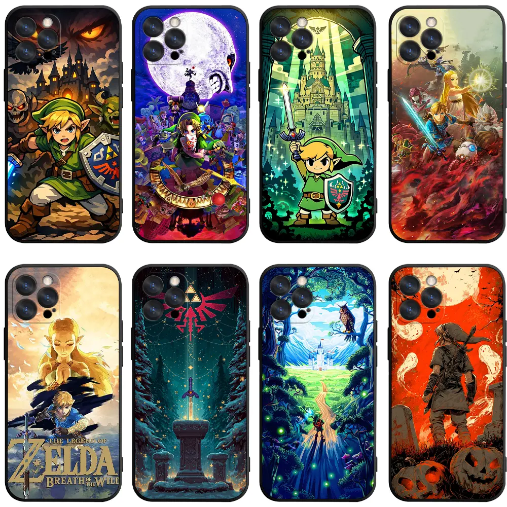 The Legend of Zelda Phone Case  For iPhone 17 Pro Max Air 16 Pro 15 14 Plus 13 12 11 & Samsung S26 S24 Ultra Shockproof Protective Case for Zelda Game Fans