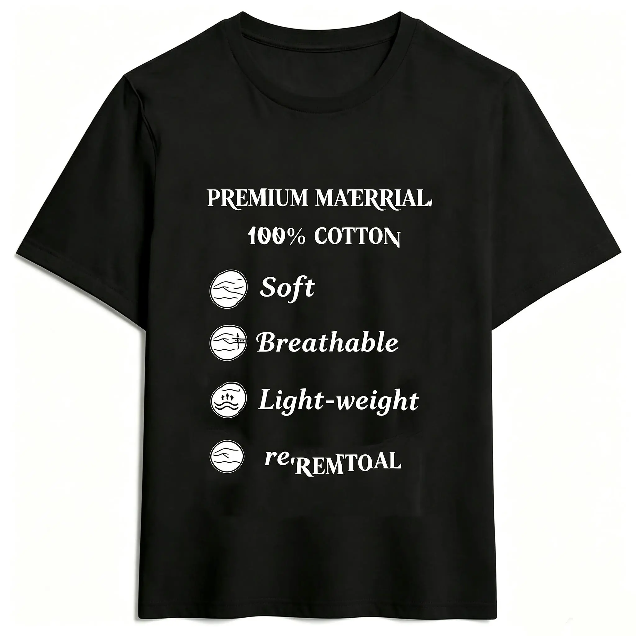 Men's Stylish Short-Sleeve Tshirt - Menswear Clothes for Casual Wear, Includes After-Sale Warranty Extension Certificate to Polish Outfits, Shortsleeve