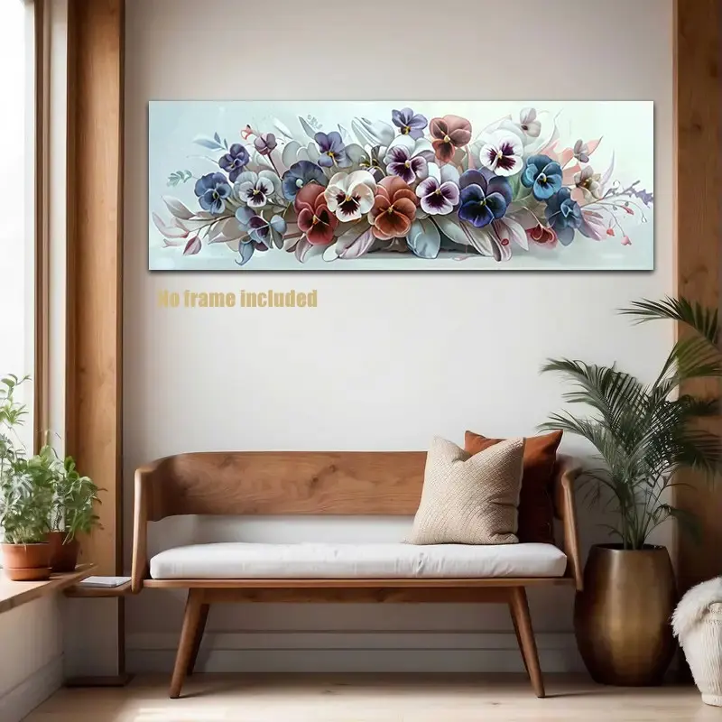 Flower Pattern DIY Diamond Arts Colorful Painting Kit without Frame, DIY 5D Diamond Arts Colorful Painting Kit, Wall Art Decor for Home Bedroom, Crafts