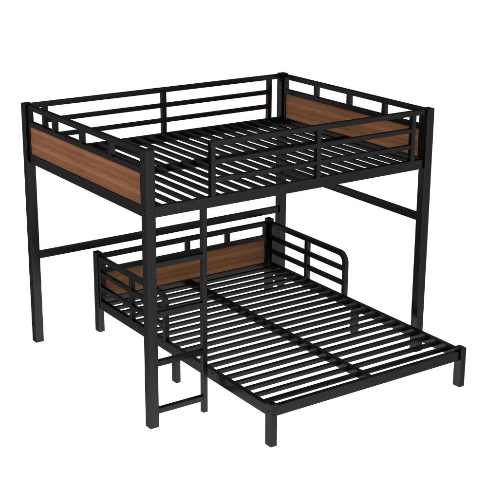 Double-Deck Extra-Large Single  Versatile and adaptable to meet growing needs Detachable bunk  with modular design Metal loft  and metal platform  Features elevated safety rails Quick and easy assembly Modern Foam Sofa Bed compression Corduroy
