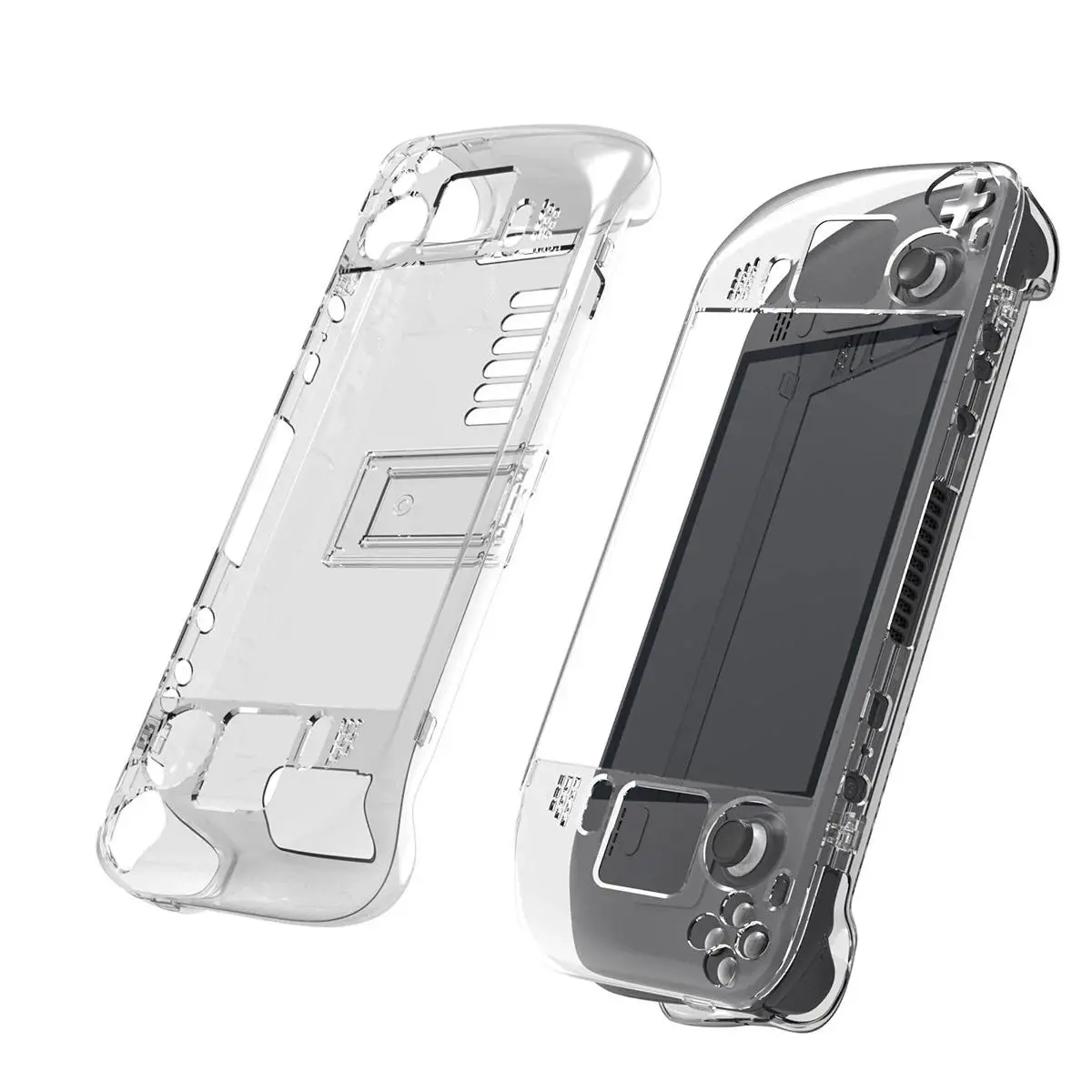Transparent PC Shell Protect Cover for Steam Deck Game Console, Dustproof Drop-Proof Hard Case Gaming Console Accessories