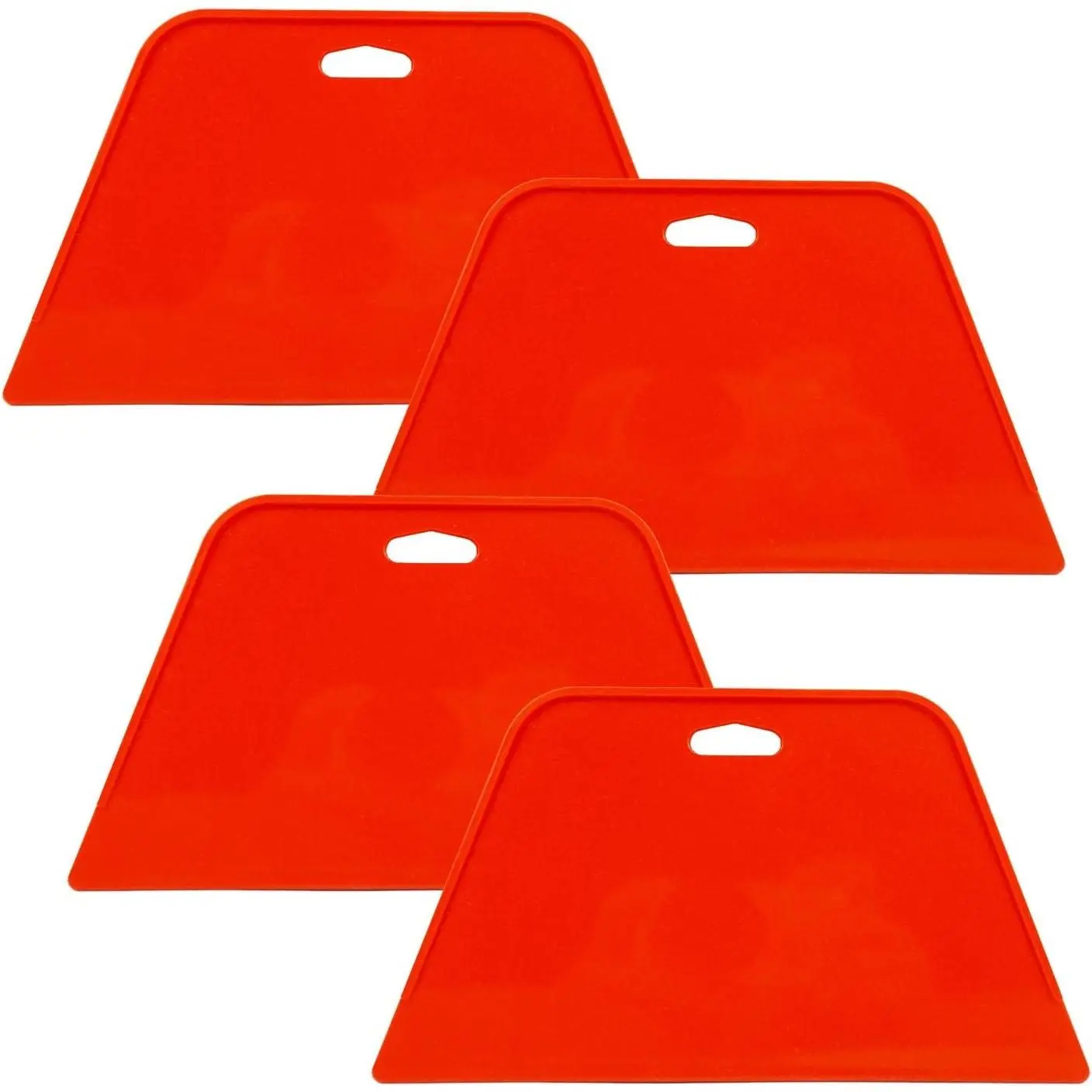 CARTINTS Wallpaper Smoothing Tools Plastic Hard Scraper for Adhesive Wallpaper Contact Paper Application Installing Window Film Craft Vinyl and Painting 4 Pack