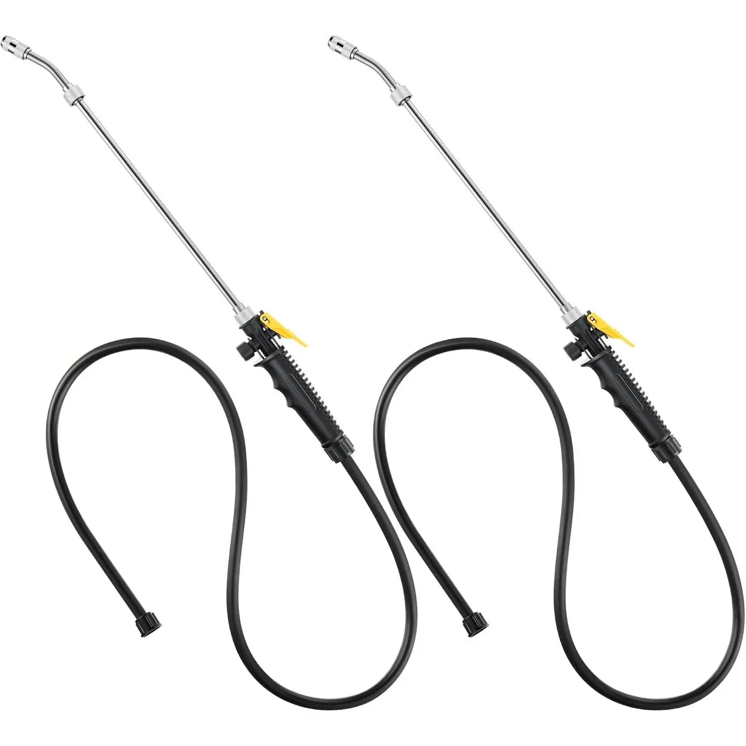 2 Packs Replacement Sprayer Wands with Hoses Compatible with Ryobi, 24 Inch Spray Part with Adjustable Nozzle, Trigger Wand, Hose, Adjustable Spray Wands Match 3/8'' Hose
