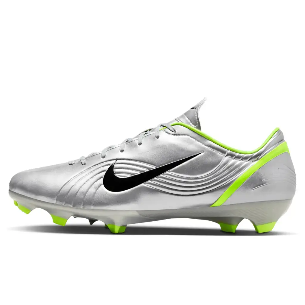 Nike Mercurial Vapor 1 Soccer Cleats - Men's/Women's Minimalist Silver Trending Shoes with Soft Comfort, Anti-Slip, Durable Features (House White Official Maison Mihara Design)