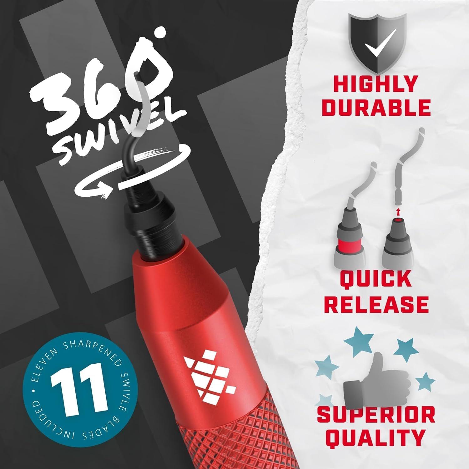 - Deburring Tool & Countersink Hand Reamer with 10 Extra  - Works  Metal, , PVC Pipes, Copper, Plastic and  Printed Edges - Plumbing &  Printing Burr Removal Reamer Tool