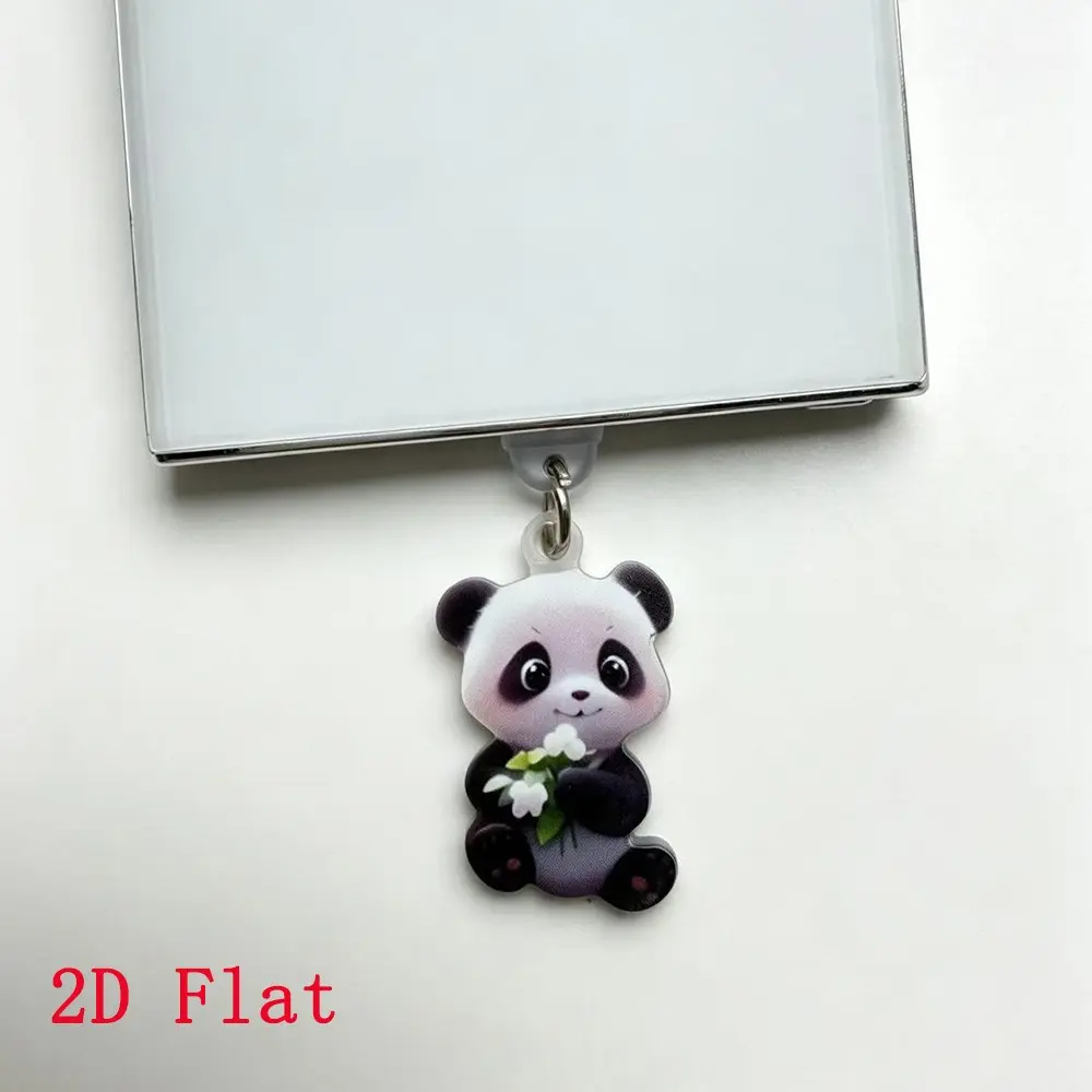 Cute Panda Design Phone Charging Port Dust Plug, 2pcs Anti Dust Plug for iPhone Type-C Android Phone Charging Port, Mobile Phone Accessories, Phone Decoration, Cell Phone Accessories, Smartphone Accessories