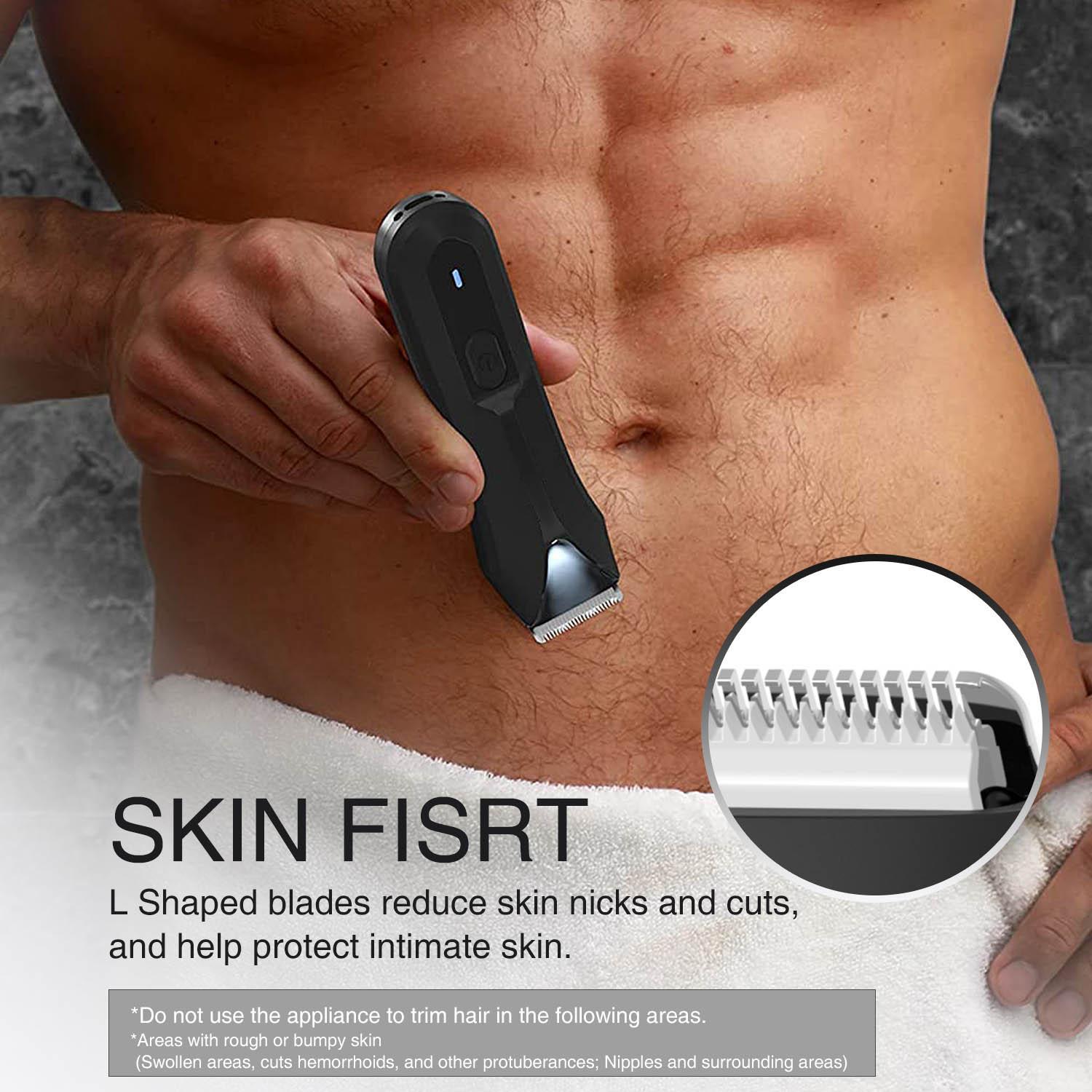 Electric Hair Trimmer for Men, 1 Box Rechargeable Waterproof Electric Ball Trimmer with Positioning Combs & Cleaning Brush & Base, Men's Grooming Tool, Hair Cutting Machines, Shaver Trimmer