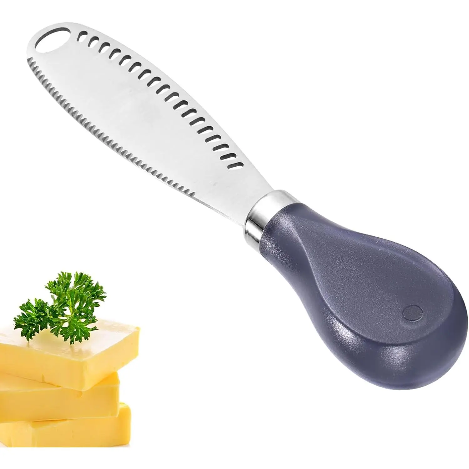 Butter  - 3-in-1 Stainless Steel Butter Spreader  Slicer with Wooden Handle Butter  Butter Grater Kitchen Gadgets for Spreads Butter Cheese and Condiments