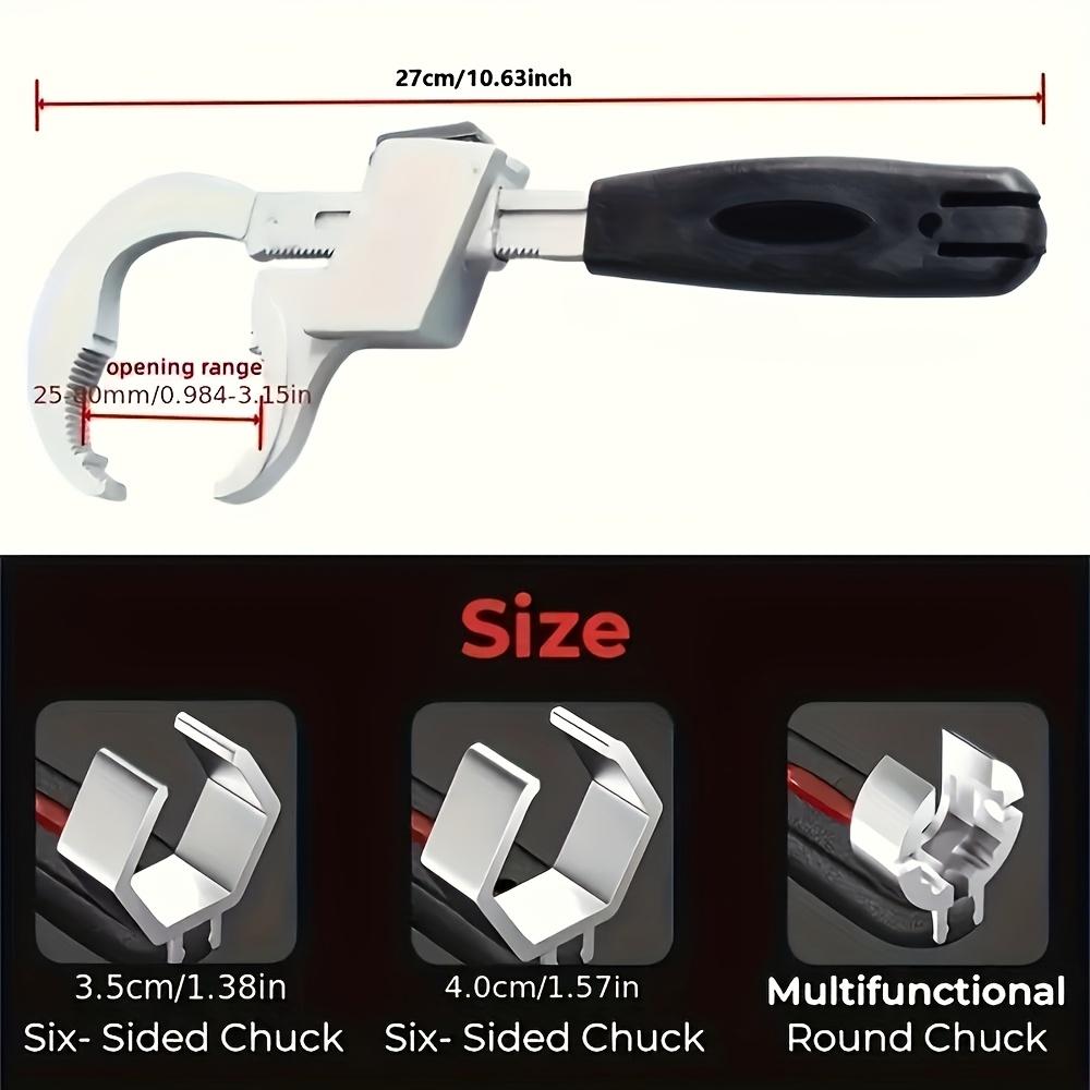 Multi-Function Adjustable Wrench Set, Universal Plumbing Repair Tool for Bathrooms and Confined Spaces, Versatile Maintenance Tool for Sink, Faucet, Pipe Installation and Removal, Durable Non-Slip Grip Hand Tool