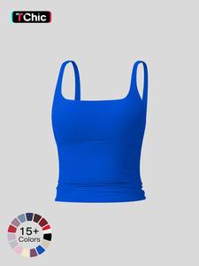 women's solid color sports tank top, casual comfy breathable sleeveless sports vest top for yoga gym workout running, ladies sportswear clothes for all seasons, activewear, breathable workout tops