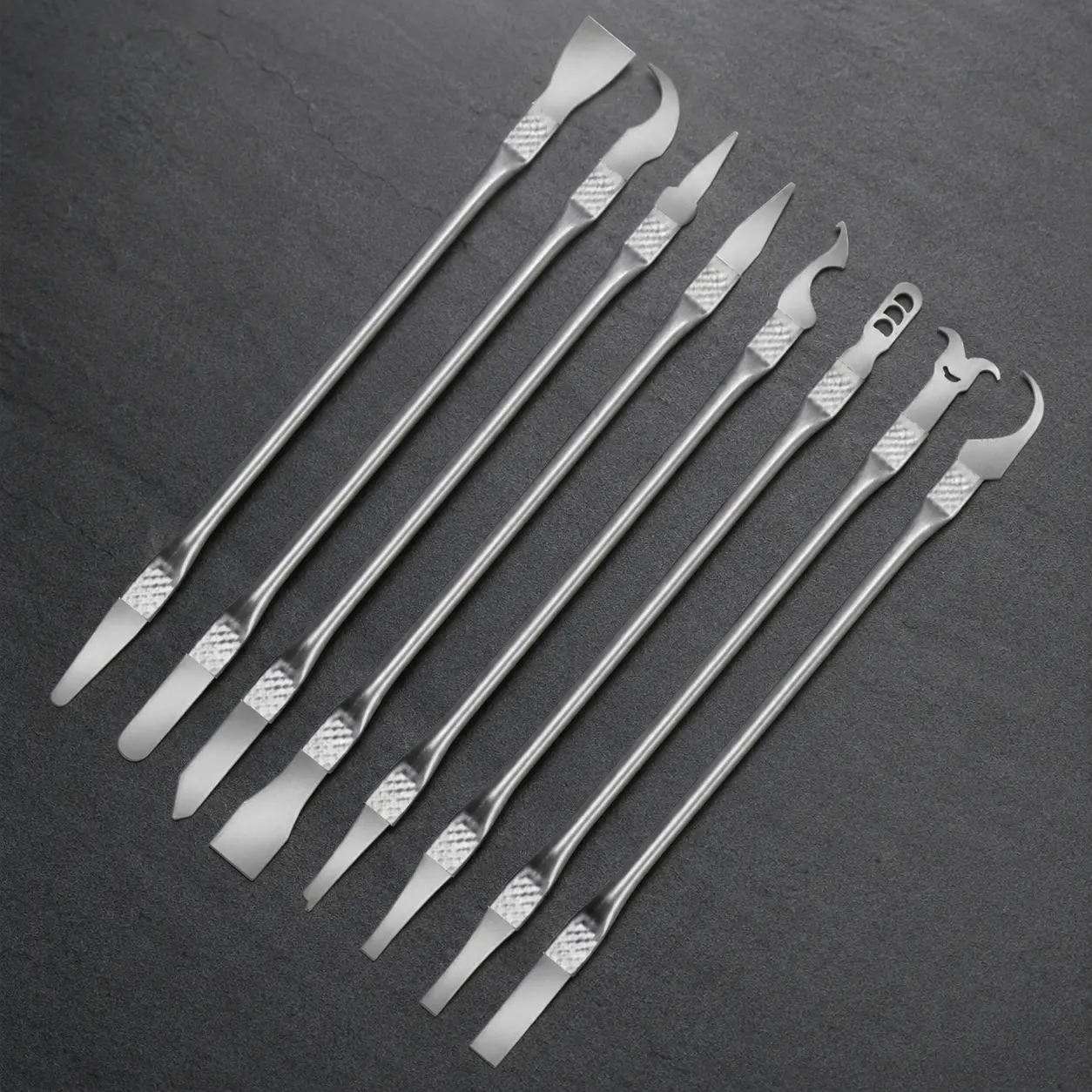 Professional Electronic Repair Tool Kit: Ultra-Thin Metal Removal Knife & Anti-Static Tweezers for Phone, Laptop, PCB, CPU Micro-Soldering & Dismantling. 8-Piece Precision Tool Set.