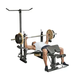 7-in-1 Adjustable Weight Bench Set for Home Gym - Squat Rack, Leg Extension, Preacher Wave Pad - Collapsible Flat/Incline Bench Press for Strength Training and Weight Lifting-party gift