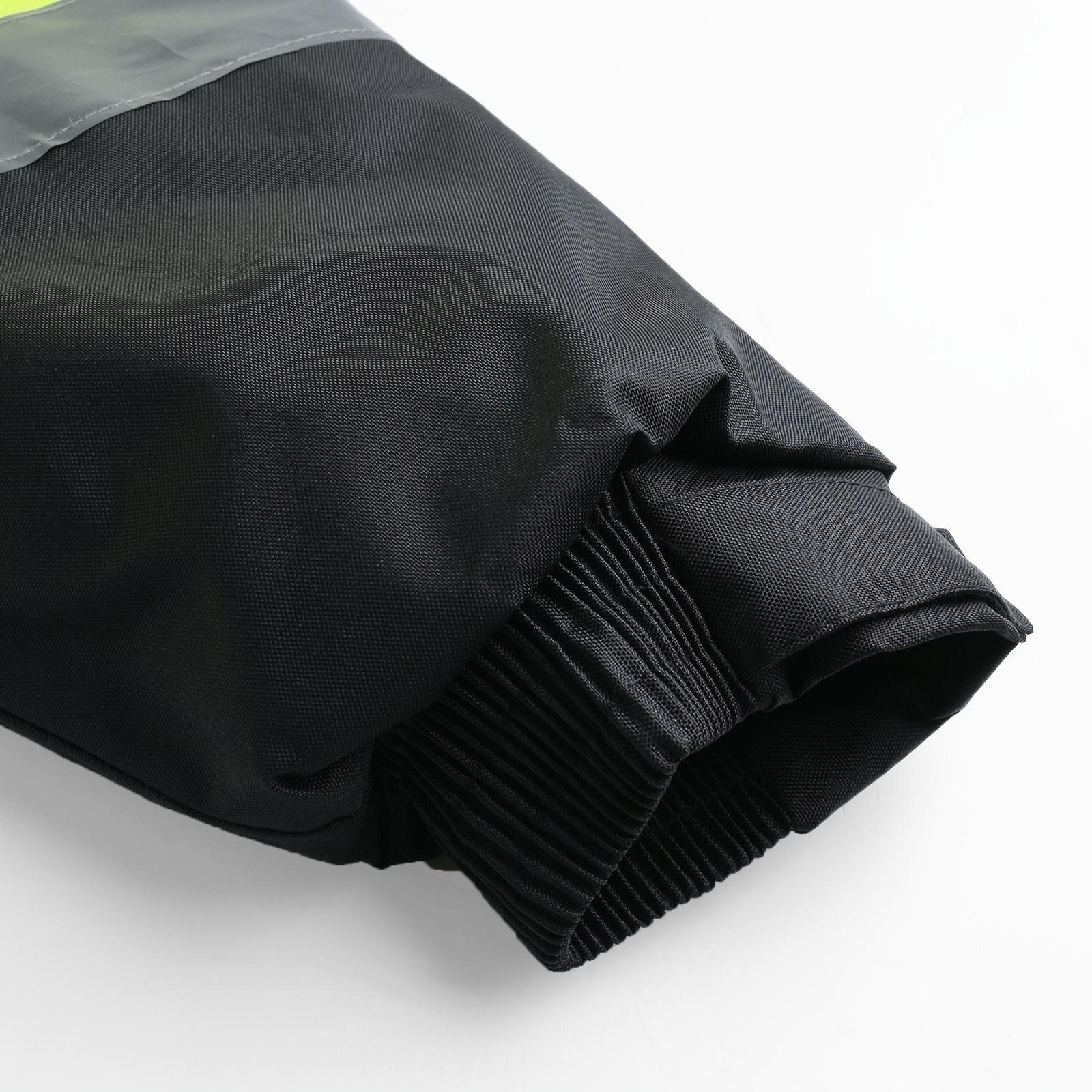 High Visibility Reflective Jackets for Men, Waterproof Safety Jacket with Pockets, Hi Vis Yellow Coats with Black Bottom, Mens Work Construction Coats for Cold Weather233