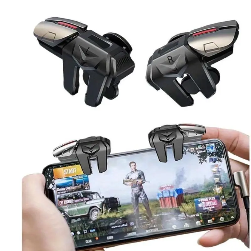 New Mobile Phone Gaming Controller Combo, Aim & Fire Trigger for Pubg, Call of Duty, iPhone & Android, Enhanced Gameplay Experience, Peripherals