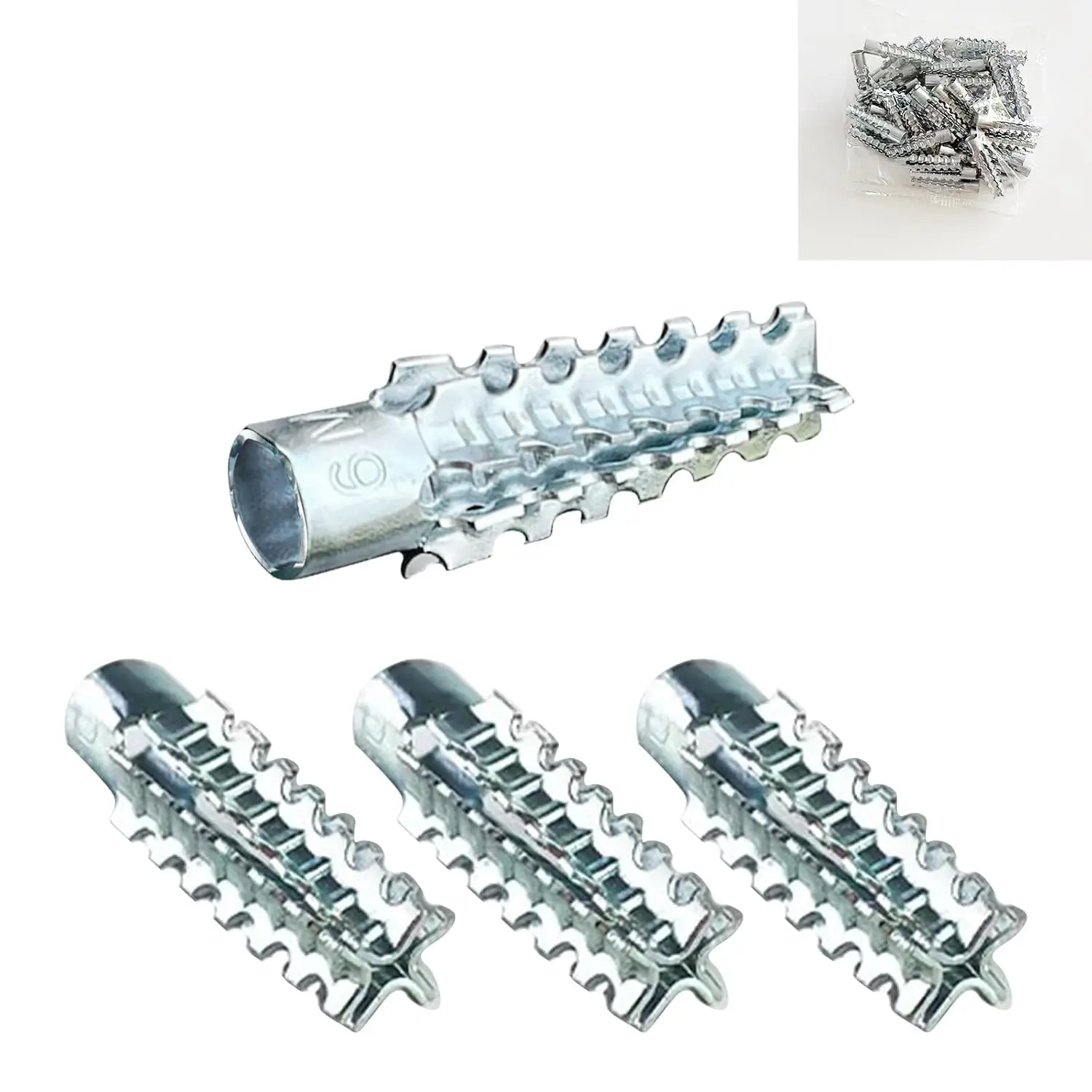 Drywall Anchors (Screws No Included), Expansion Pipe for Hollow Walls Tile,Cement Bolt Expansion Tube,Fixing Stripped Screw Holes 30 count (M6*30)