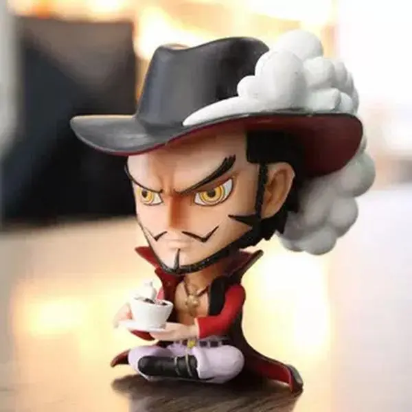 Anime One Piece Collectible Figure, GK Sitting Boa Hancock, Chibi Mihawk, Blackbeard, Jinbe, Sabo Statue, Car Interior Ornament, Blind Box Doll Gift for Fans