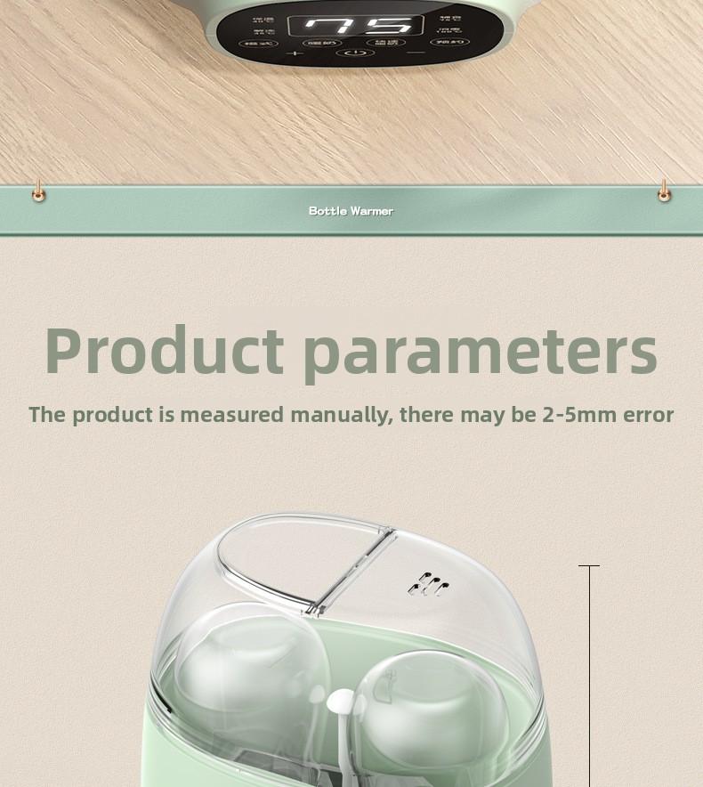 Newborn 2-in-1 bottle warmer for heating breast milk, baby bottle warmer, constant temperature milk warmer, sterilizer
