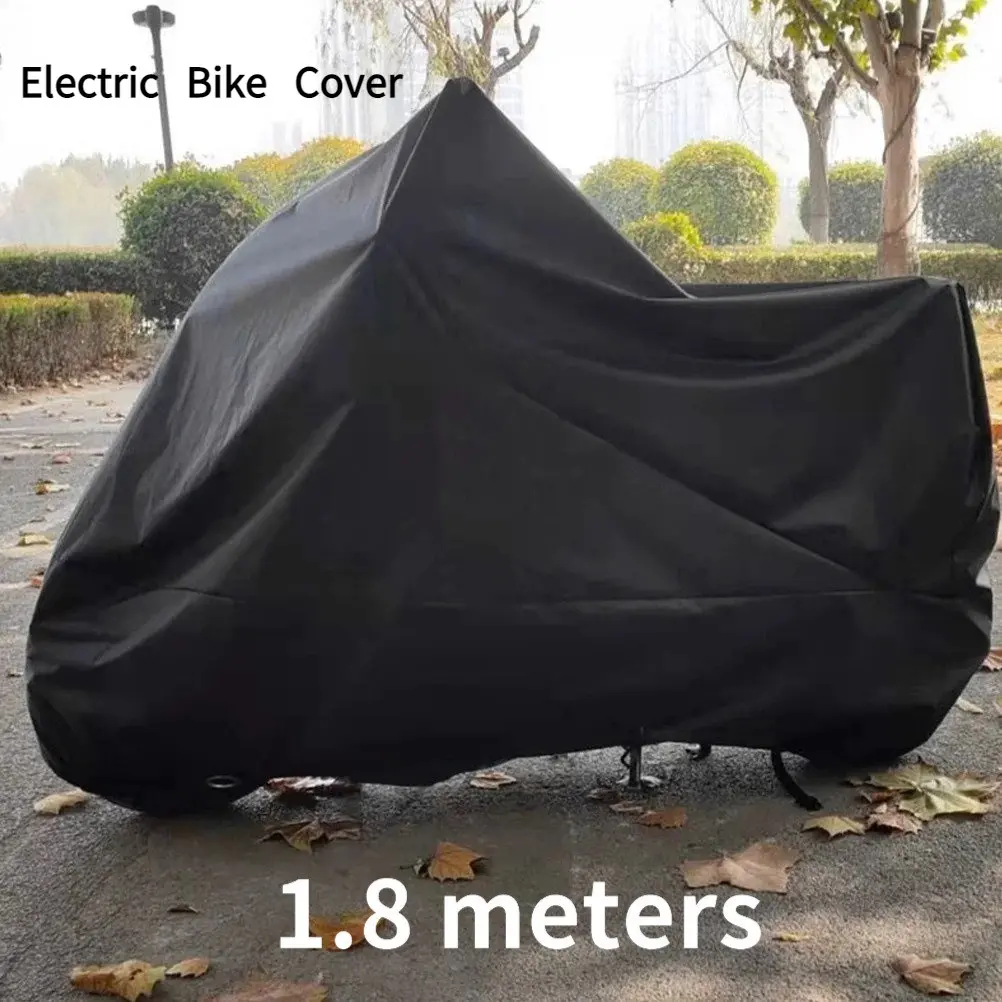 Universal Thick Electric Bike Cover, Rainproof Sunscreen Dustproof Stain Resistant, Protective Motorcycle Hood, 1 Piece