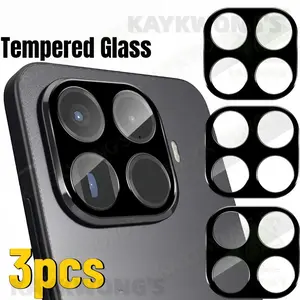 KAYKWONG'S 3-Pack HD Tempered Glass Phone Lens Protector, Compatible with Xiaomi 15t Pro/15t/14t Pro/14t/13t Pro/13t, Lightweight and Durable