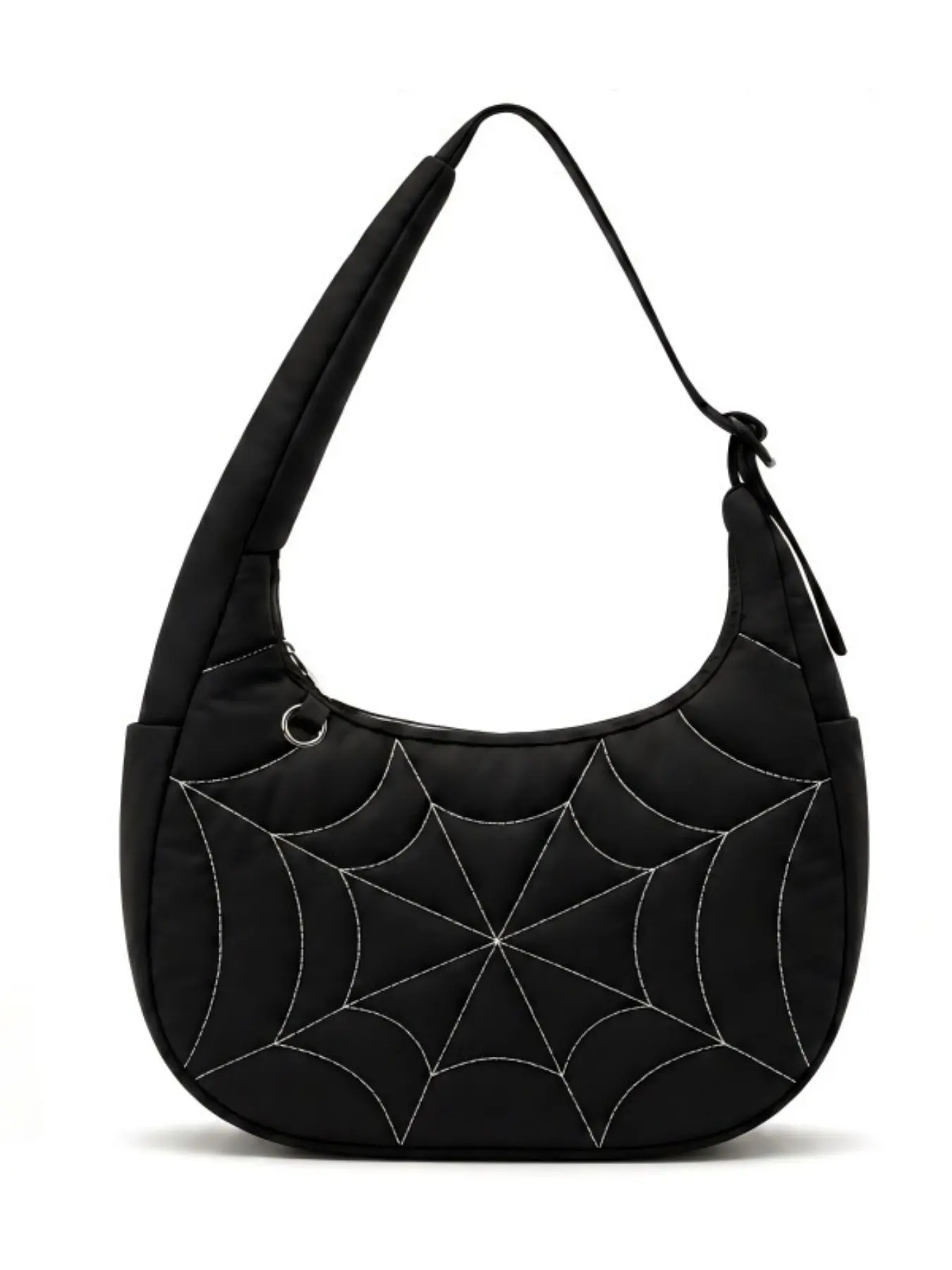 Sweet Girl Cool Style Heart Print Shoulder Bag, Trendy Spider Chain Crossbody Bag, Summer 2026 New Arrival, Fashionable and Unique Design