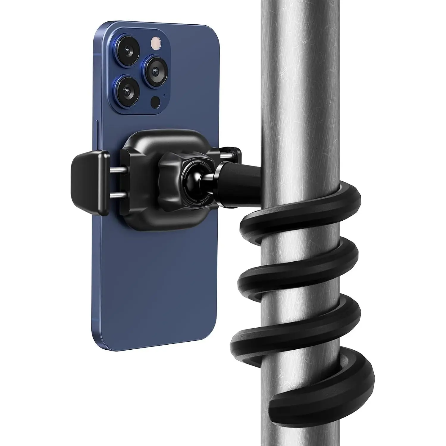 Treadmill Phone Holder for Peloton, , Shopping Cart | with Adjustable Gooseneck for Gym, Treadmill-360° Rotation, flexible, Fits 4.7”-6.9" Smartphones