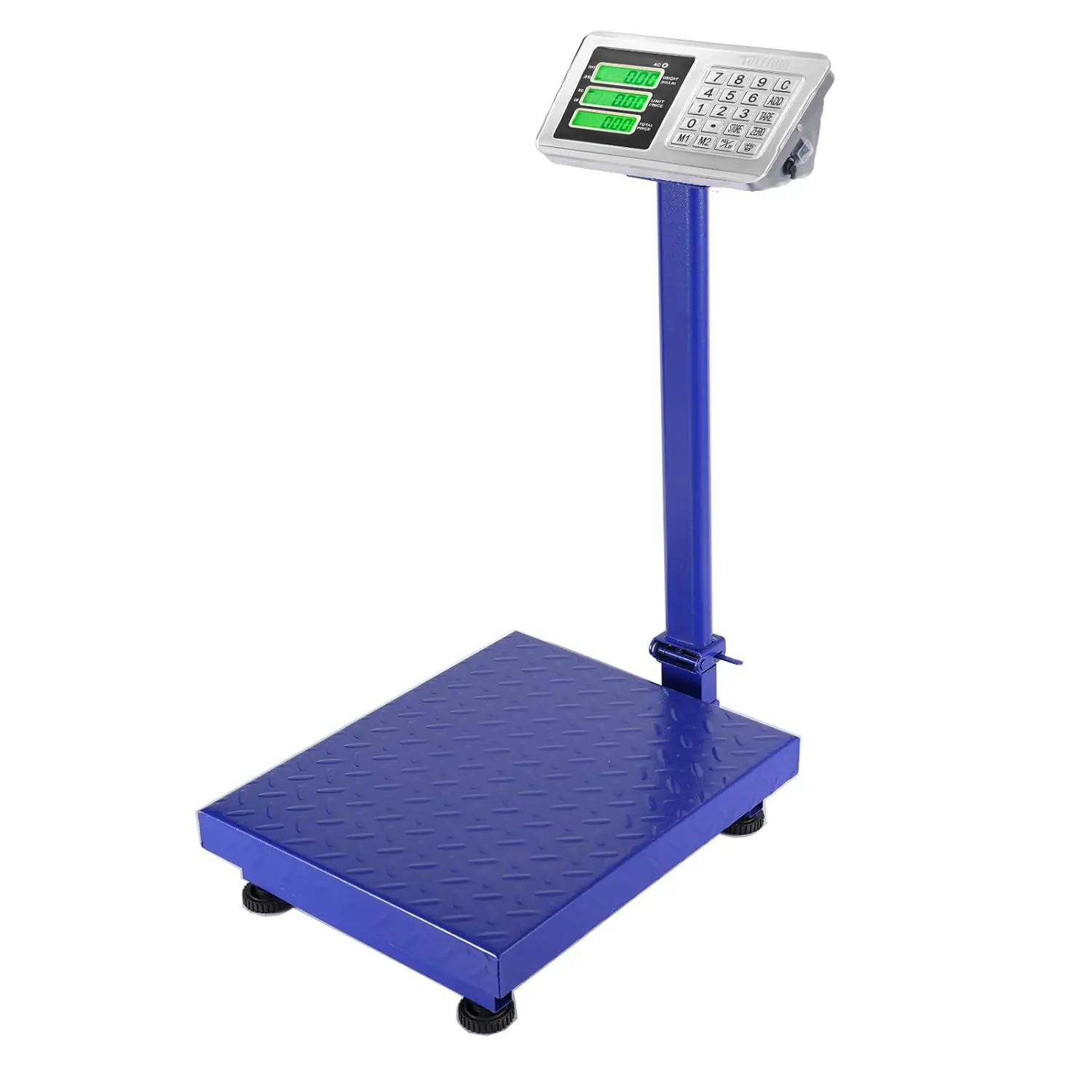 661lbs Electronic Digital Platform Scale,Heavy Duty Blue Folding Floor Scales,High-Definition LCD Display,Perfect for Mailing Luggage Shipping Package Price