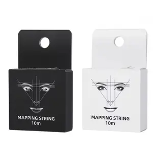 10m White/Black Microblading Mapping String Pre-Inked Eyebrow Marker Thread Tattoo Brows Point Eyebrow Measuring Tool