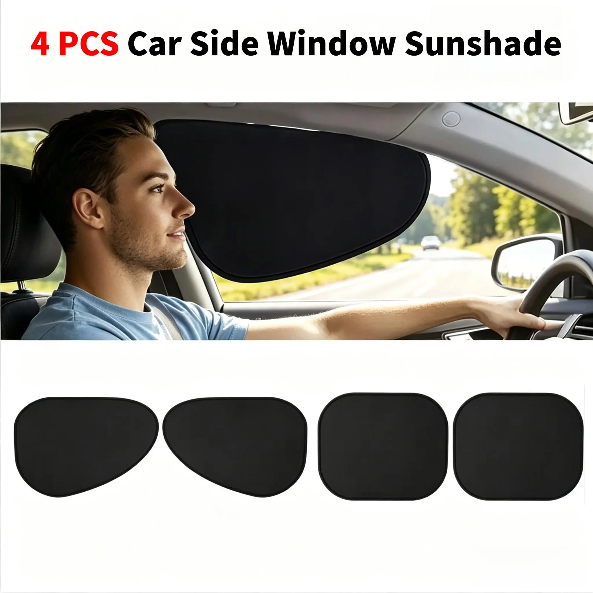 4 PCS and 2 PCS Car Side Window Sunshade ,Shading and UV Blocking, Protects car Interior and Privacy for All Models-YY1