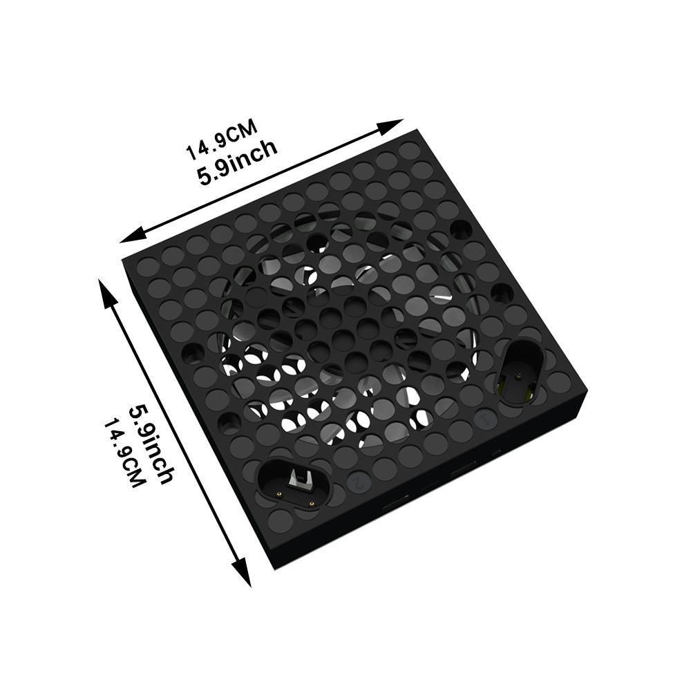 DOBE FOMIS ELECTRONICS Cooling Fan for Xbox Series X/S Console & Controller, Charging Station with 2 x 2640mWh Rechargeable Battery, 3 Gear Speed Fan, Low Noise Cooling