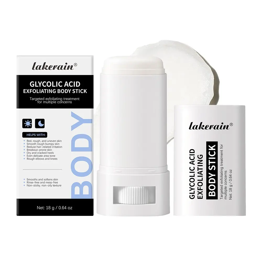 Glycolic Acid Exfoliating Body Stick, Body Care, Moisturizing, Hydrating, Non-Rinsing, Non-Greasy, Solid Form, Single Item, No Alcohol or Aerosol