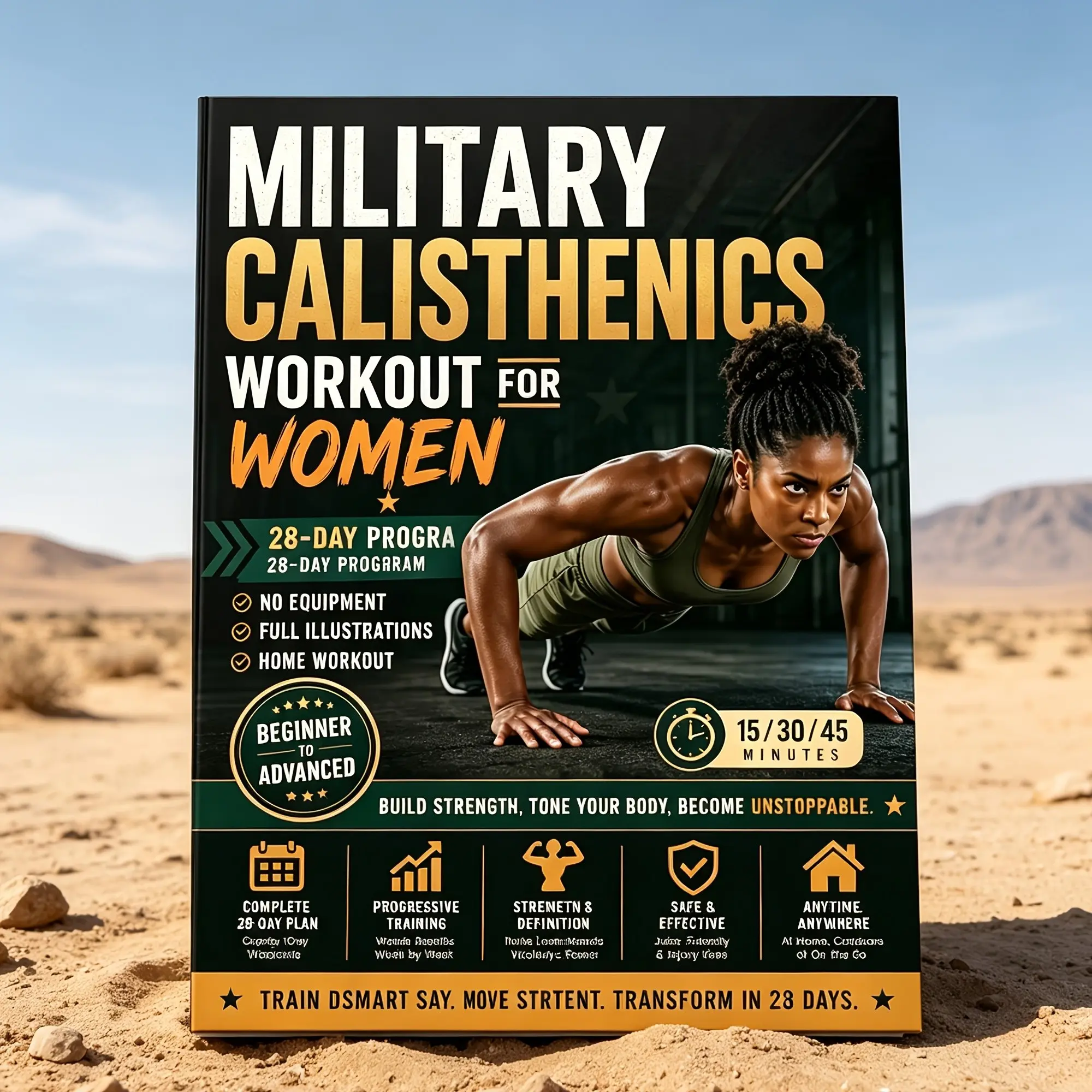 Women's Bodyweight Fitness Training Manual, 28-Day Home Workout Guide, No Equipment Strength Building, 28-Day Training Plan, Whole Body Workout, Healthy, Full Body Workout