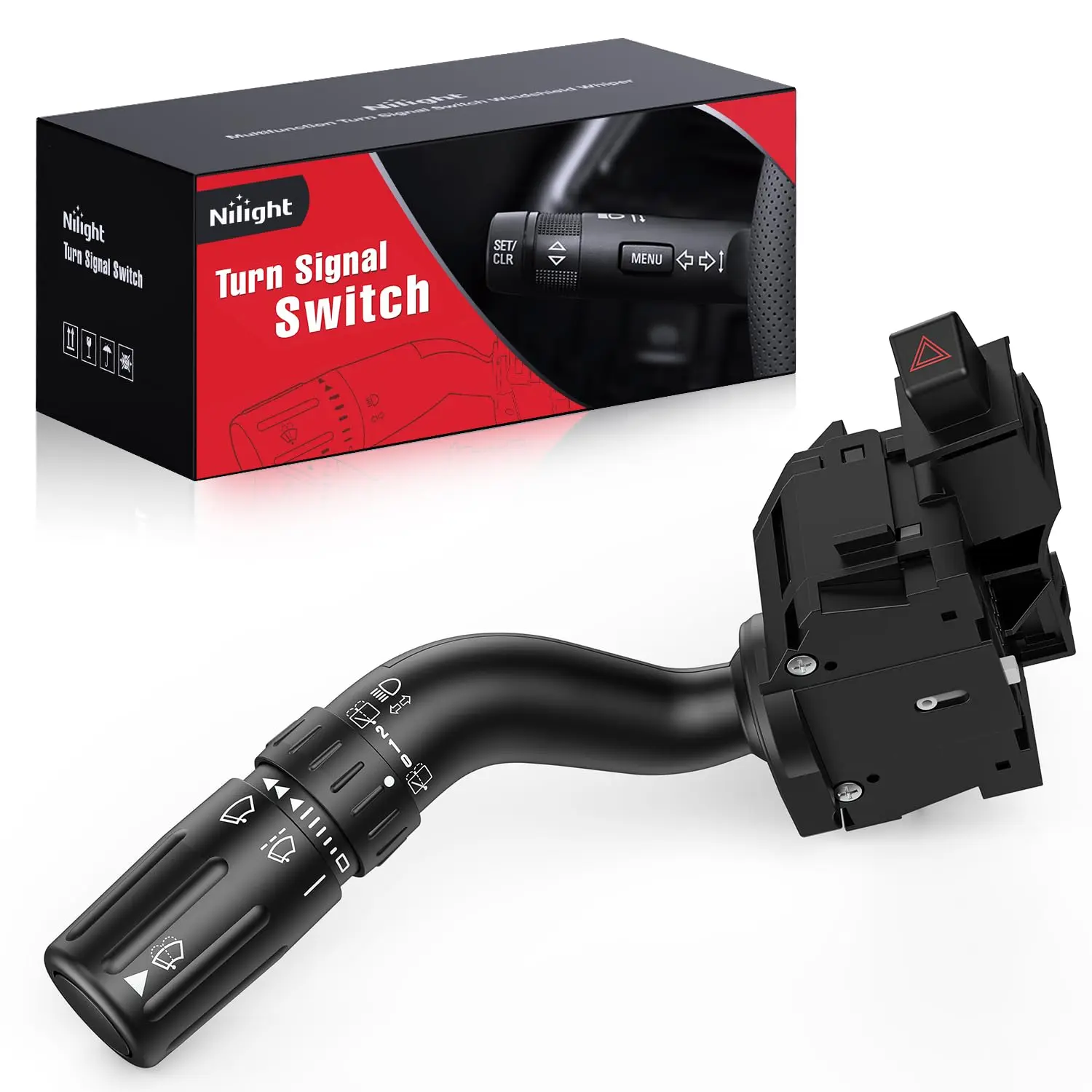 Nilight PP ABS OE Replacement Turn Signal & Windshield Wiper Combination Switch - OEM-Designed, Plug-and-Play, Easy to Install, Compatible with 2008-2012 Ford Escape, 2008-2011 Mercury Mariner, Mazda Tribute