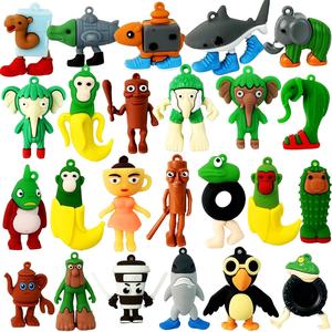 24-piece italian brainrot action figures set, tralalero tralala collectible dolls, desktop decoration, perfect gift for fans