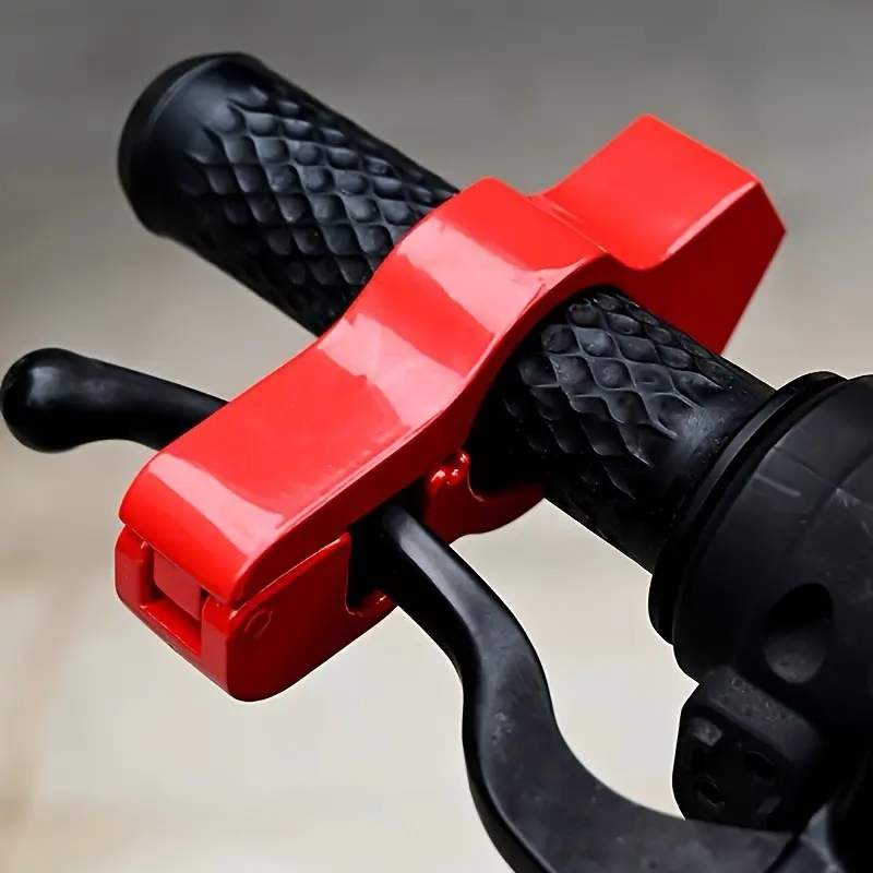 Heavy Duty Aluminum Alloy Motorcycle Handlebar Lock with 2 Keys, Anti-Theft Throttle Grip Lock for Motorcycle, ATV, Scooter and Dirt Bike, Easy Install and Removal, No Battery Required